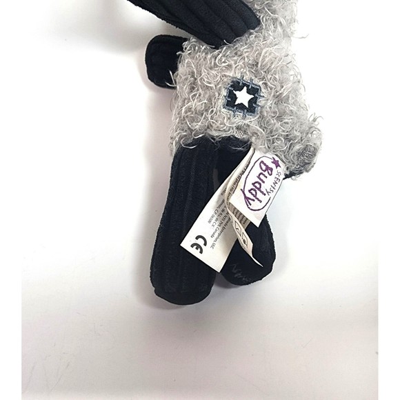 Mini Scentsy Buddy Curly Lamb Plush Clip Toy 7 Inch Scent Diffuser Gray Black - Picture 8 of 8